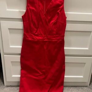 Banana Republic Vibrant Red Midi Dress